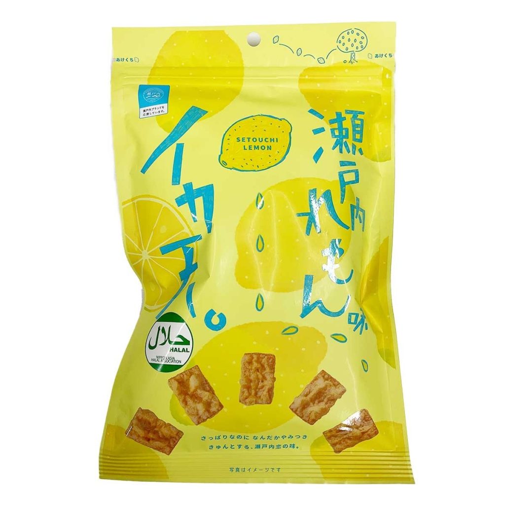 Squid Tempura Setouchi Lemon Flavor Japanese snack from Hiroshima region