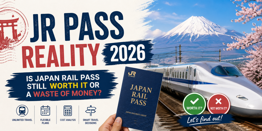 JR Pass Reality 2026 showing Japan Rail Pass cost vs Shinkansen travel in Japan